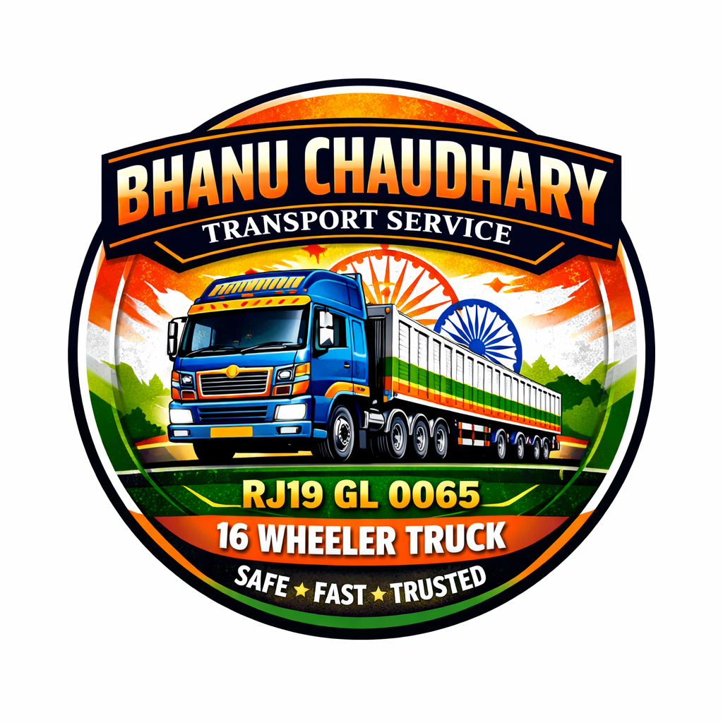 Bhanu Chaudhary Transport Service RJ19 GL 0065 | 16 Wheeler Truck Rajasthan